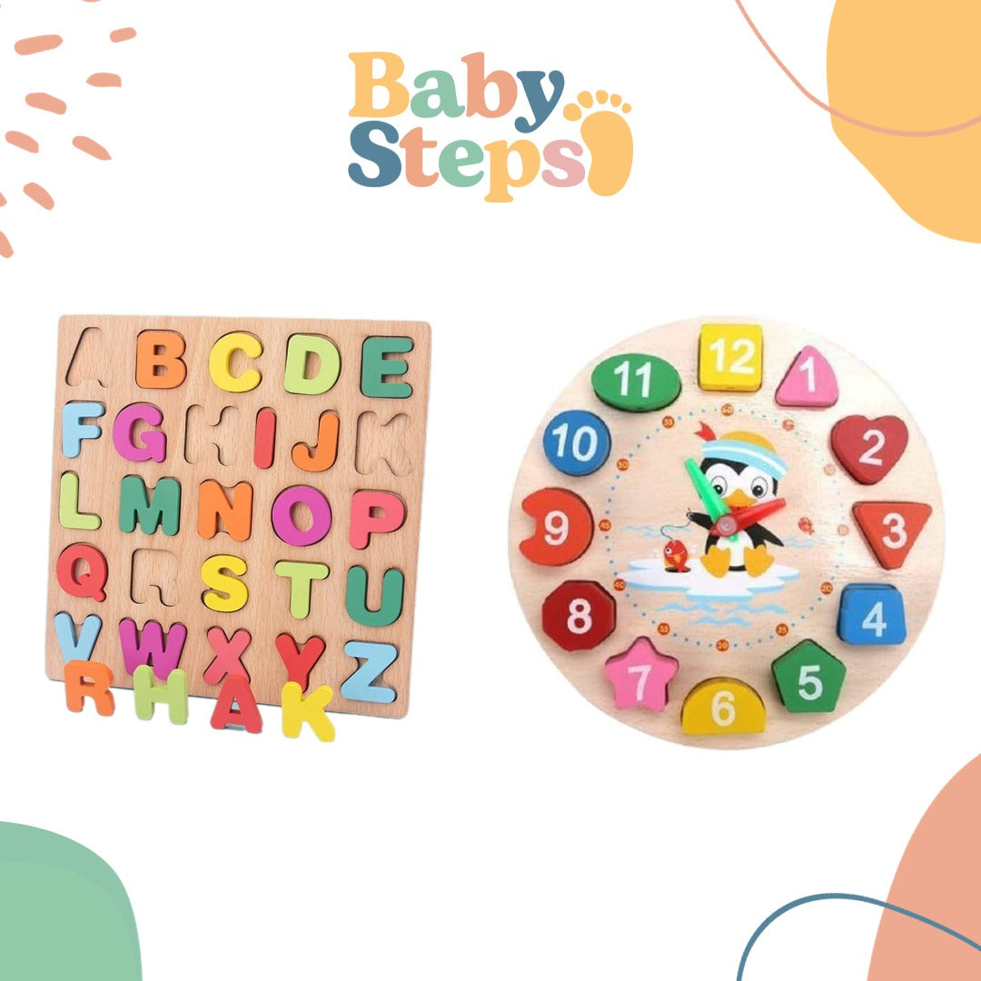 ABCdario y Reloj Combo - Babystepscr