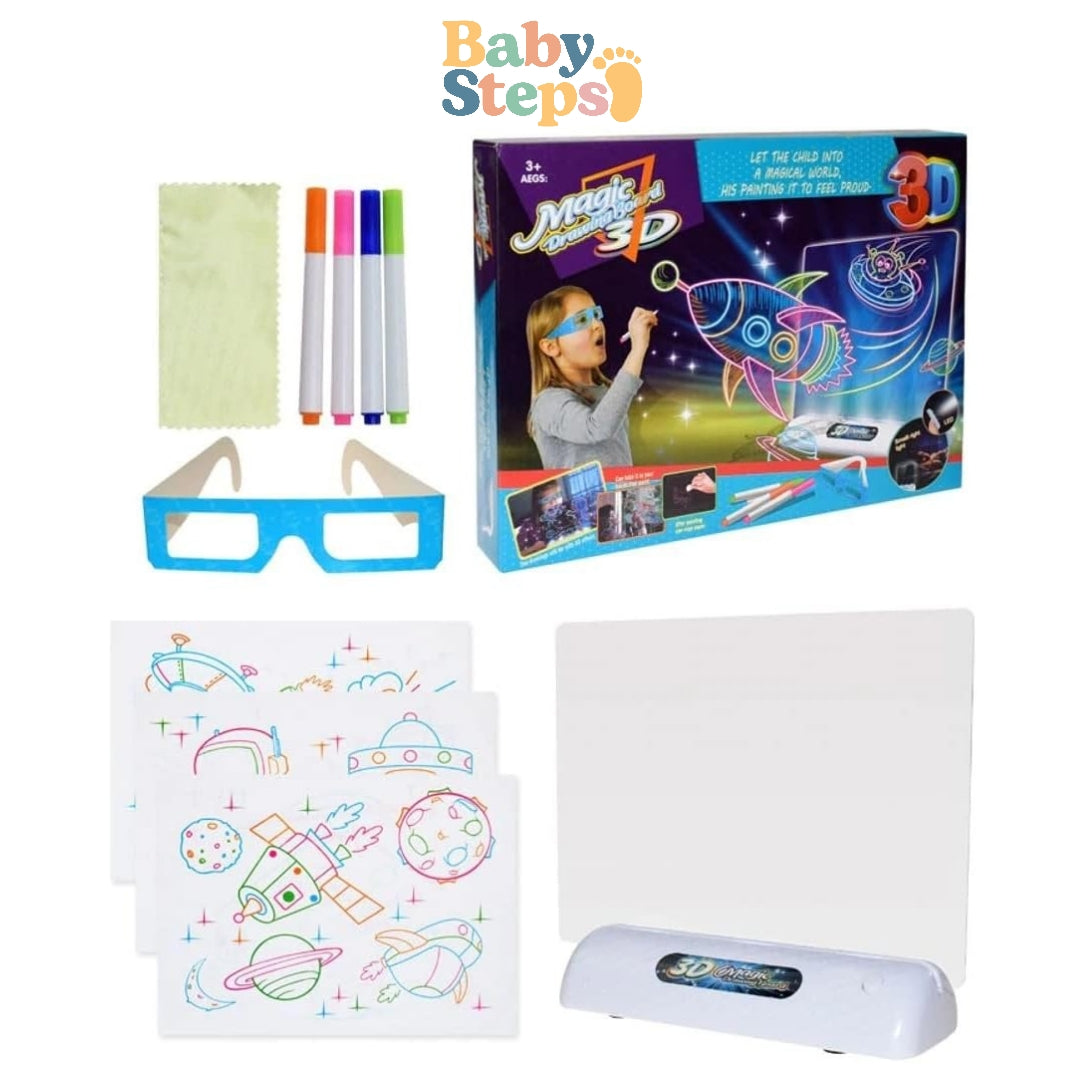 Pizarra lampara con lentes 3D - Babystepscr