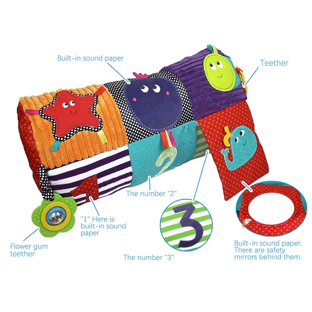 Alfombra de Actividades para Tummy Time con Almohada Sensorial