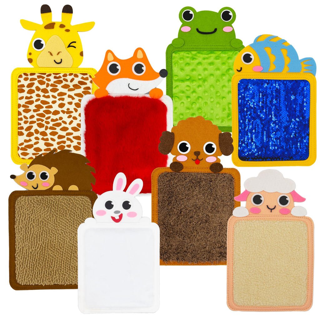 Tarjetas Sensoriales Montessori de Texturas para Bebés y Toddlers
