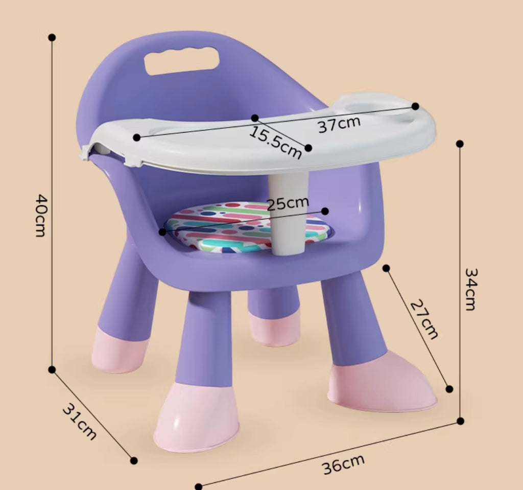 Silla Convertible con Bandeja Doble