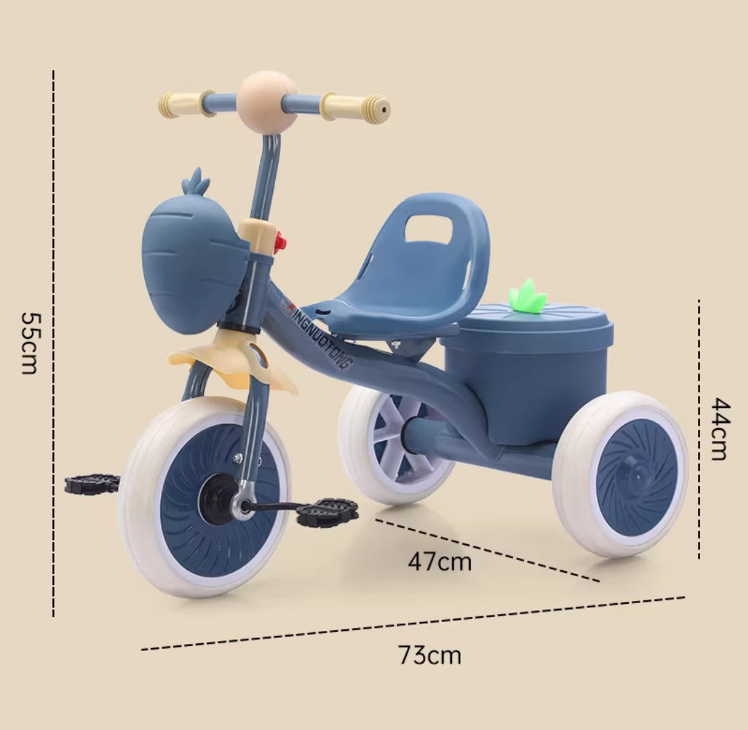 Triciclo Infantil con Canasta de Almacenamiento