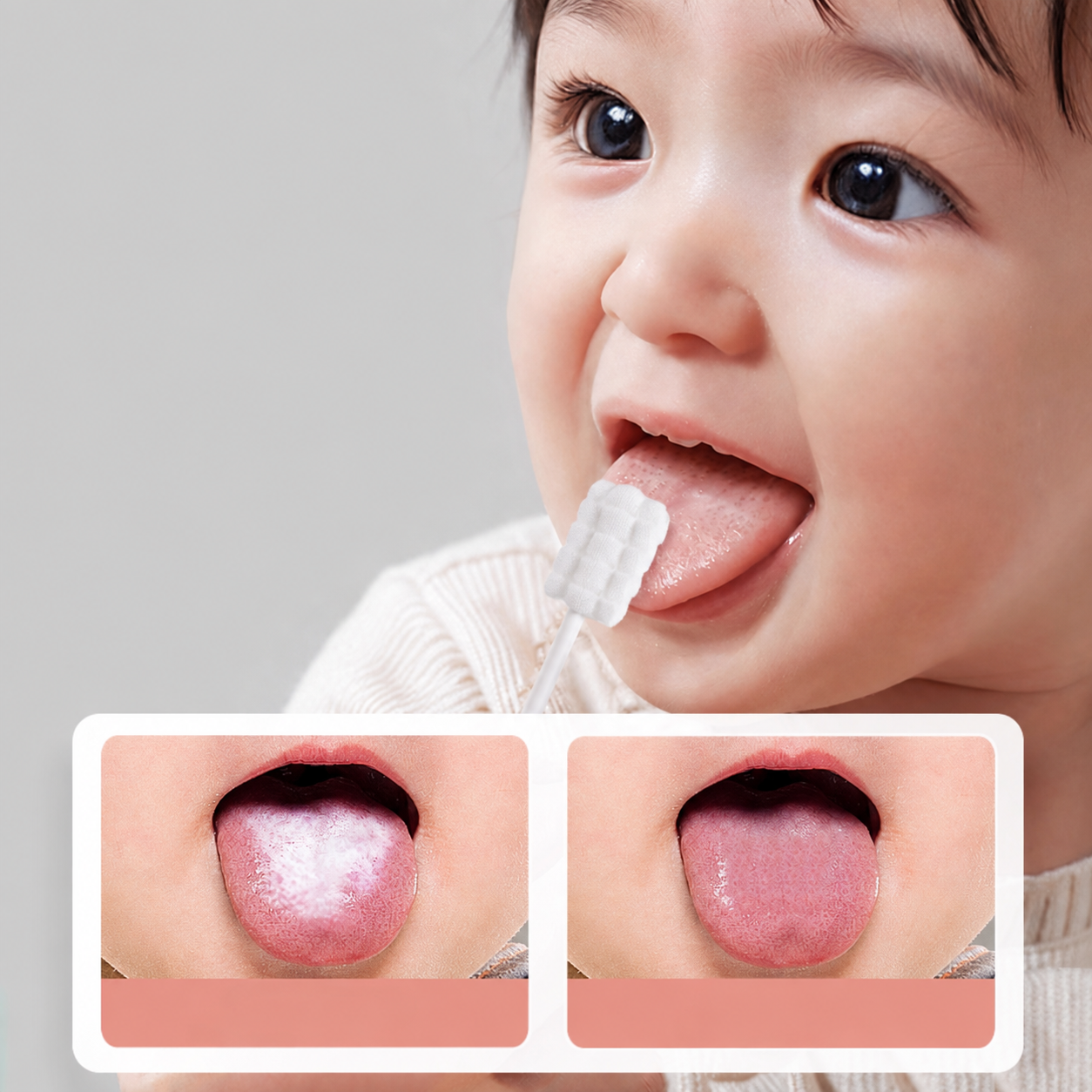 Limpiador Bucal y de Lengua para Bebés – Paquete de 30 unidades