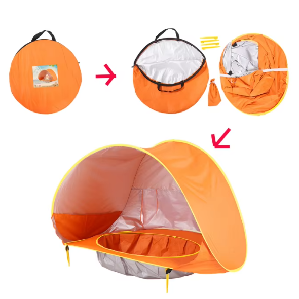 Tienda de campaña de Playa para Bebé con Mini Piscina