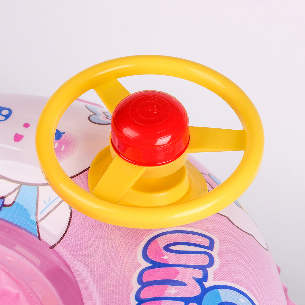 Flotador Inflable para Bebé con Volante – Rosa