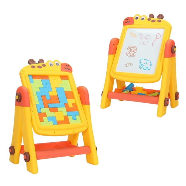 Pizarra Infantil 2 en 1 / Pizarra de Dibujo y Rompecabezas