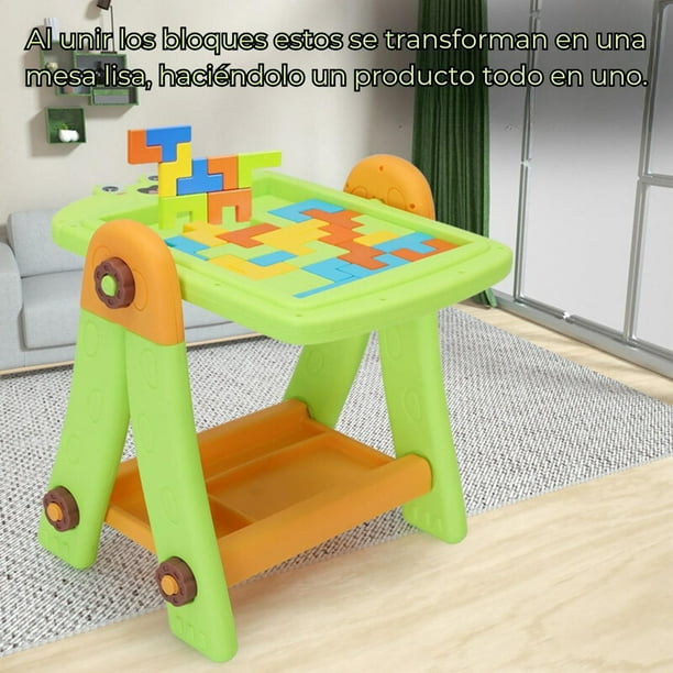 Pizarra Infantil 2 en 1 / Pizarra de Dibujo y Rompecabezas