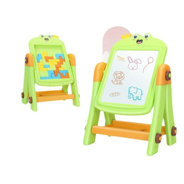 Pizarra Infantil 2 en 1 / Pizarra de Dibujo y Rompecabezas