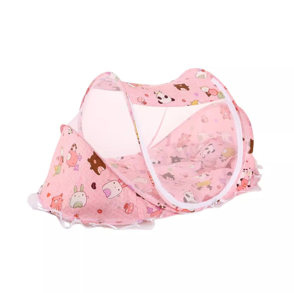 Cama Plegable con Mosquitero para Bebé - Babystepscr