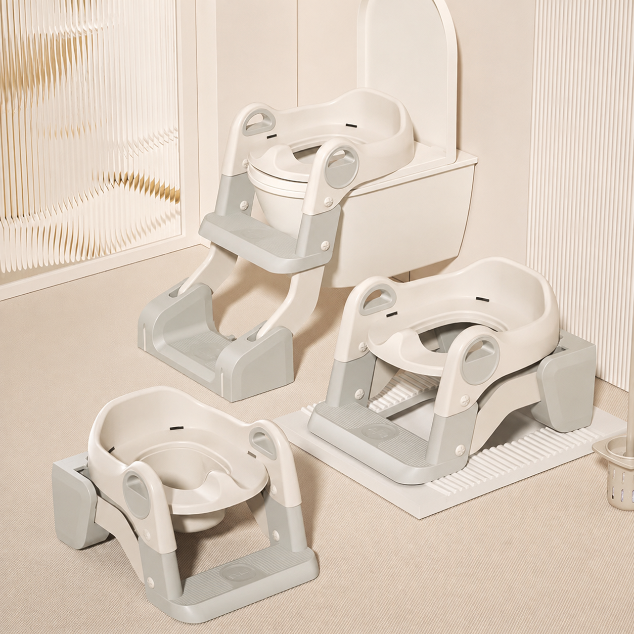 Entrenador de Inodoro 3 en 1 con Escalera