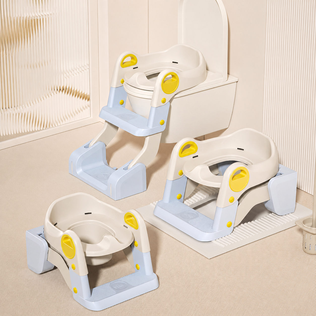 Entrenador de Inodoro 3 en 1 con Escalera