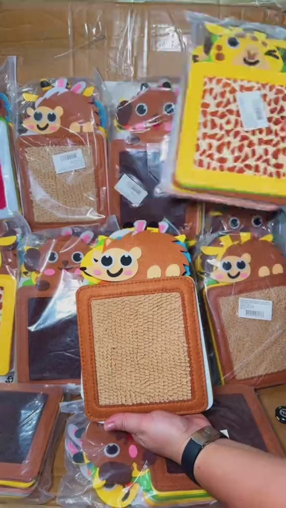 Tarjetas Sensoriales Montessori de Texturas para Bebés y Toddlers