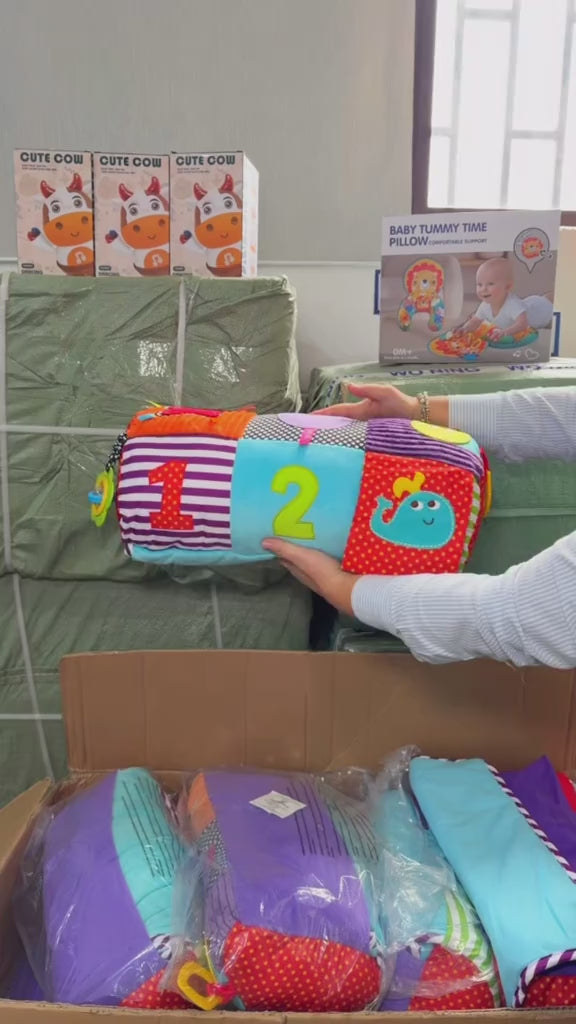 Alfombra de Actividades para Tummy Time con Almohada Sensorial