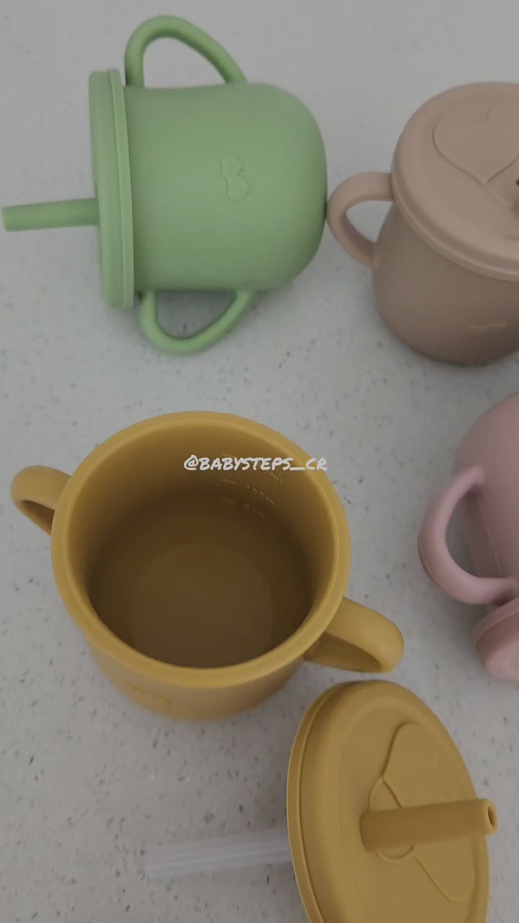Vaso corazon con pajilla